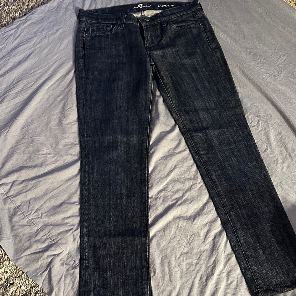 7 For All Mankind Dark Blue Roxanne Denim
